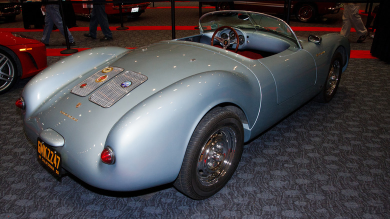 Porsche 550 Spyder in car exhibition