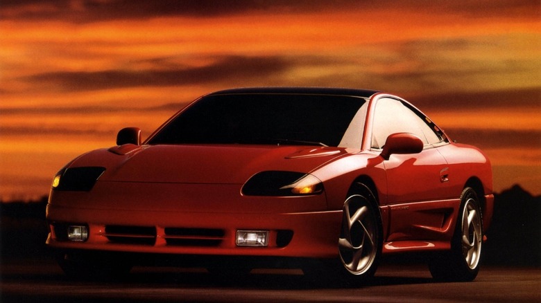 Red Dodge Stealth sports car