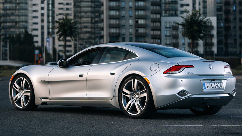 Fisker Karma on street