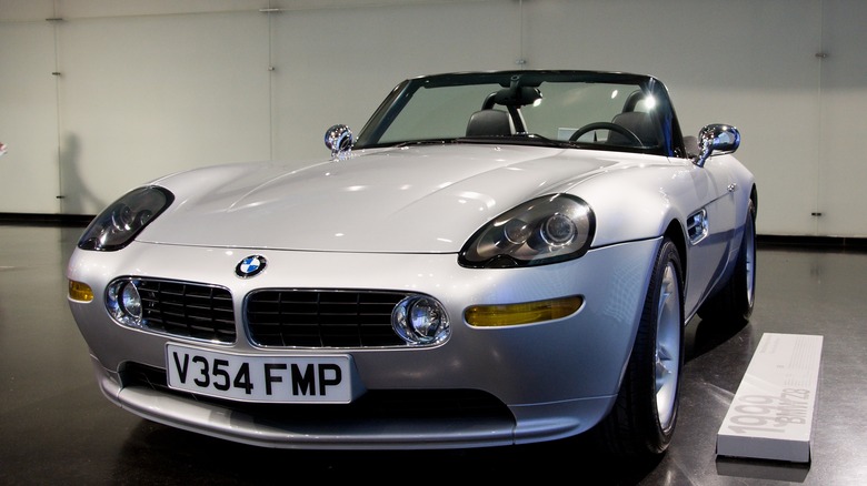 1999 BMW Z8 parked in showroom