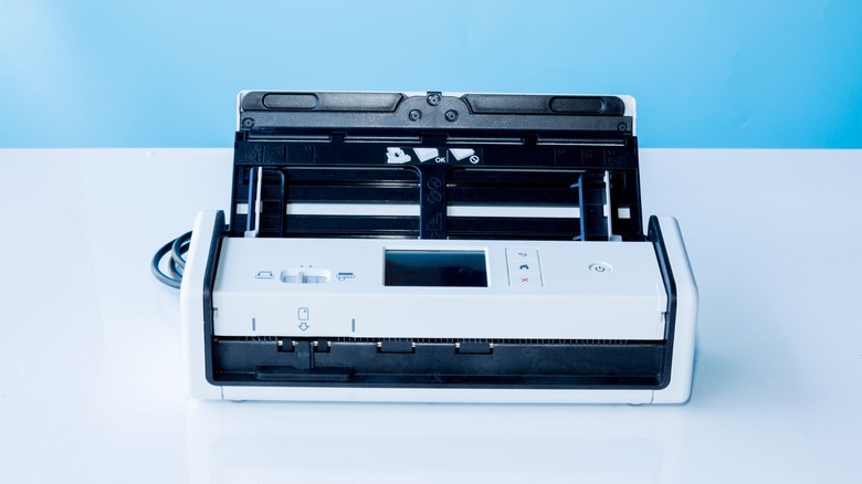 Black and white fax machine