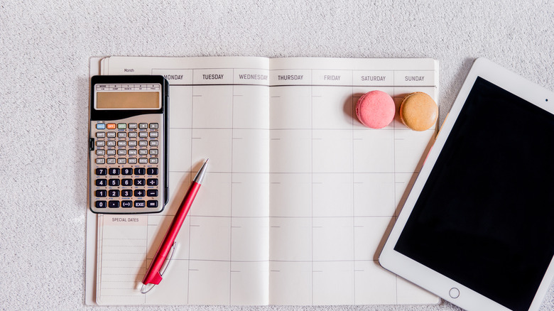 iPad and calculator