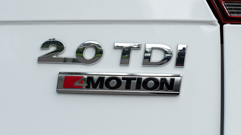 VW TDI badge