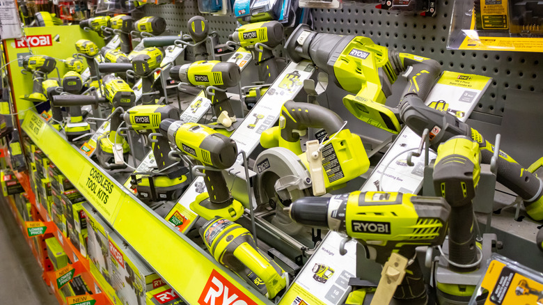 ryobi display at home depot