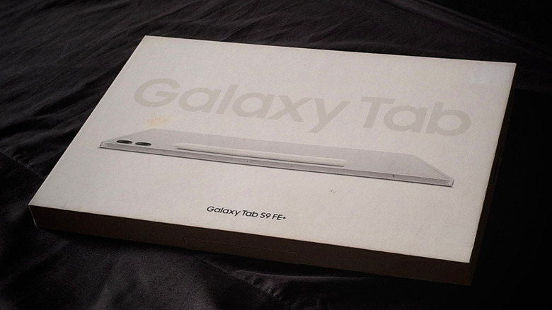 Product box of the Galaxy Tab S9+ FE