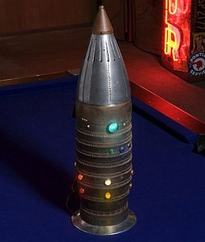 Retro Rocket Lamp