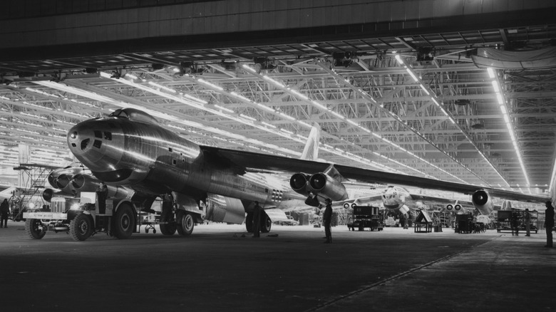 B-47 in hangar