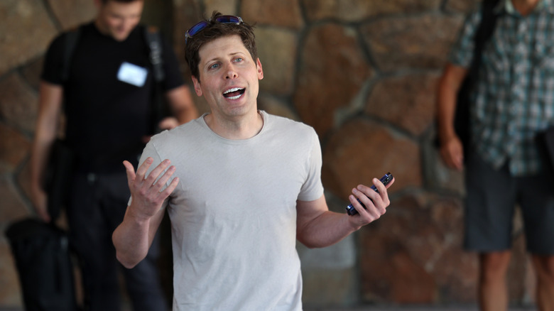 Sam Altman outdoors