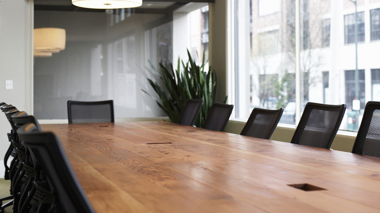 A boardroom table