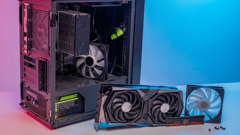 PC components outside the case