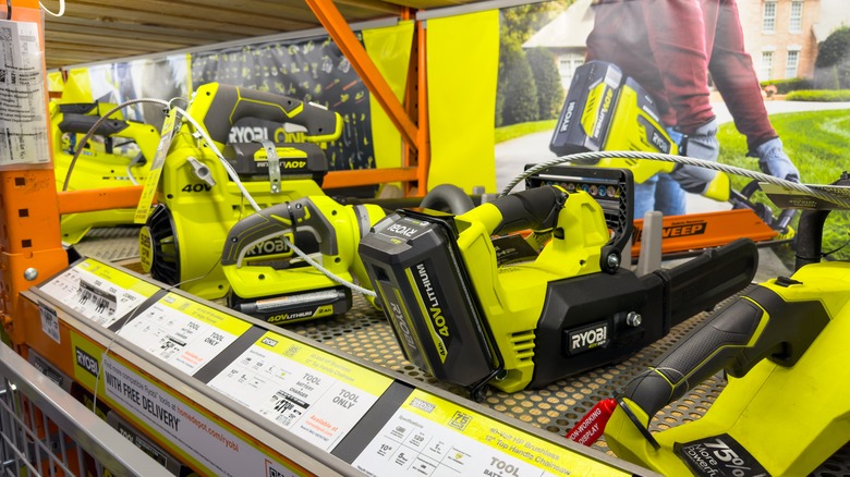 Ryobi tools in store