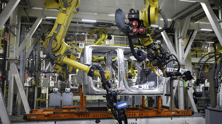 Ford factory robots