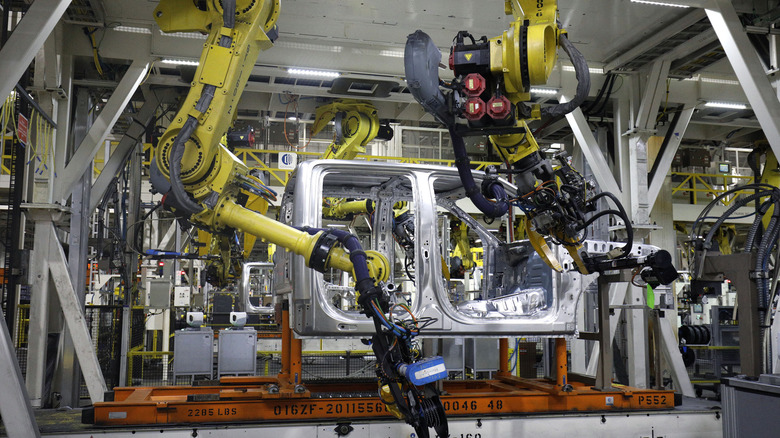 Ford factory robots