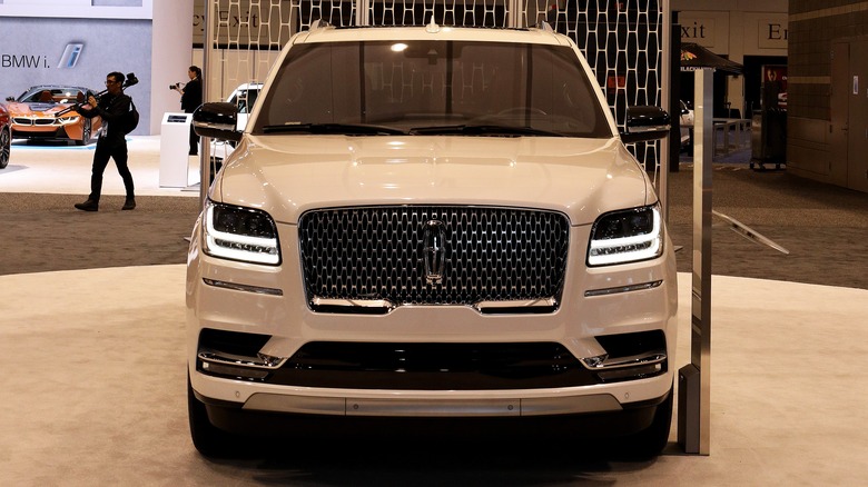 2018 Lincoln Navigator on show floor.