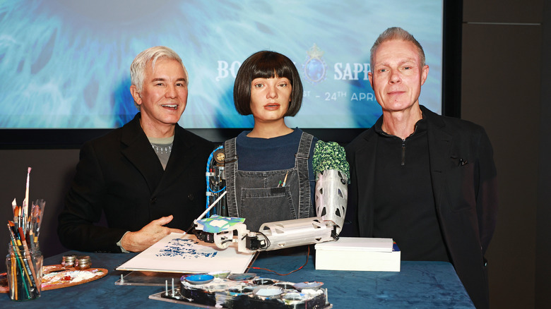 Ai-Da Robot at the Bombay Sapphire Launch
