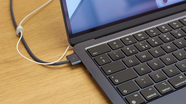 MacBook plugged in