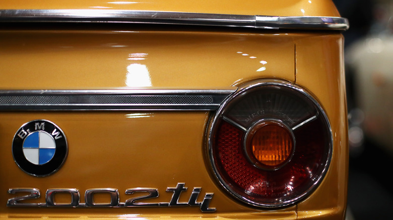 BMW 2002 sports sedan rear