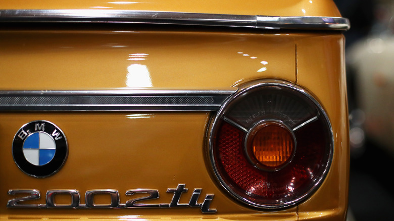 BMW 2002 sports sedan rear