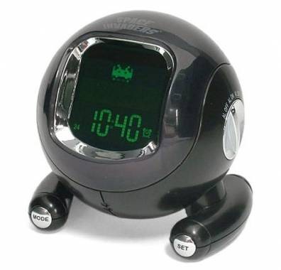 space invaders alarm clock