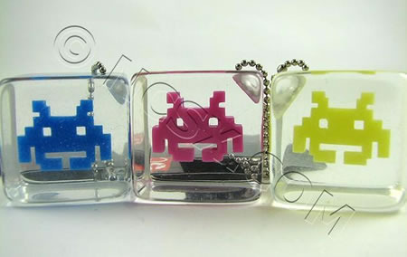Space Invaders Keychains