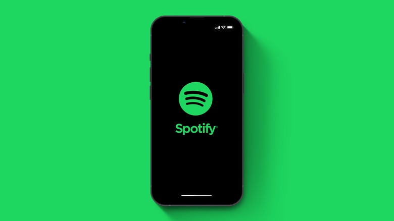 Spotify logo on iPhone 