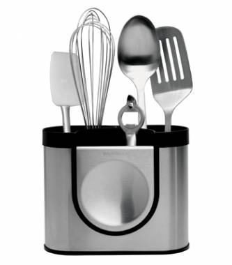 stainless steel utensil holder