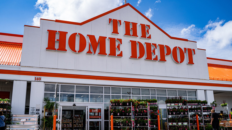 Exterior View of The Home Depot Storefront in Canada