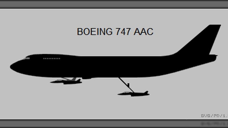 Boeing 747 Airborne Aircraft Carrier proposal
