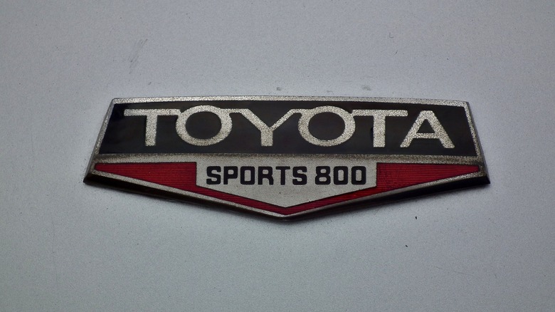 Toyota Sports 800 logo on silver background