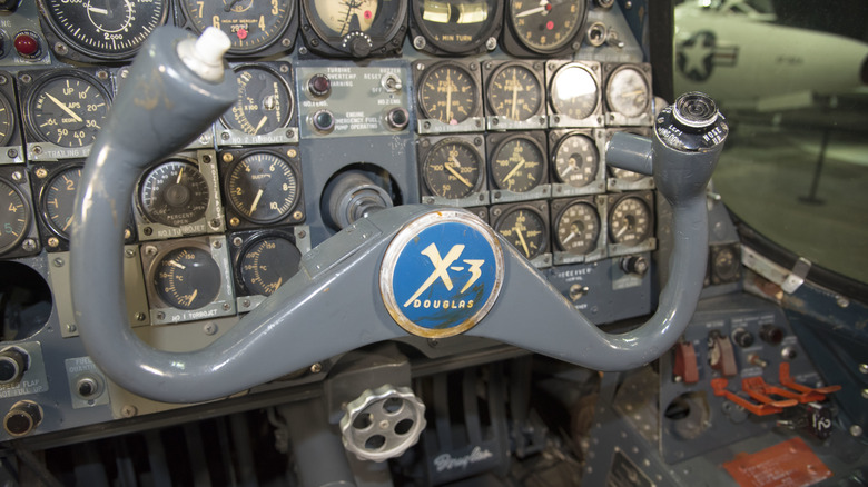 Douglas X-3 cockpit wheel
