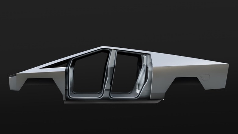 tesla cybertruck construction stainless steel