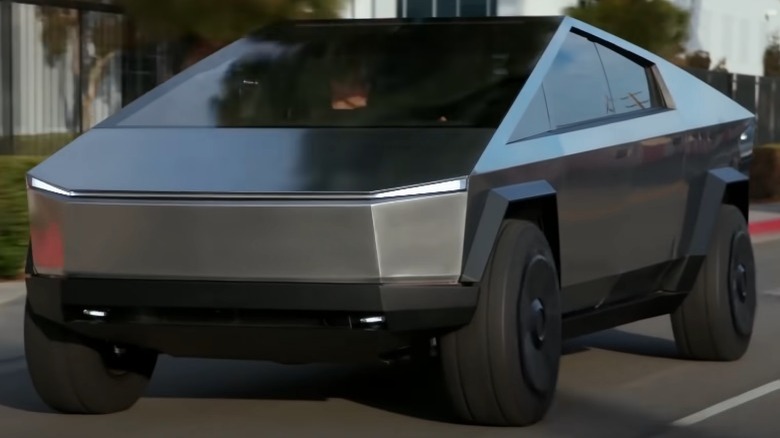 tesla cybertruck jay leno driving