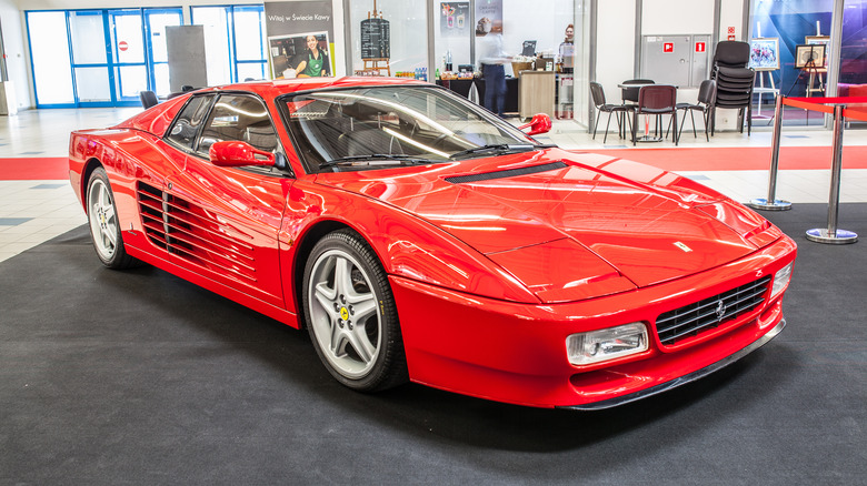 Ferrari 512 TR on display