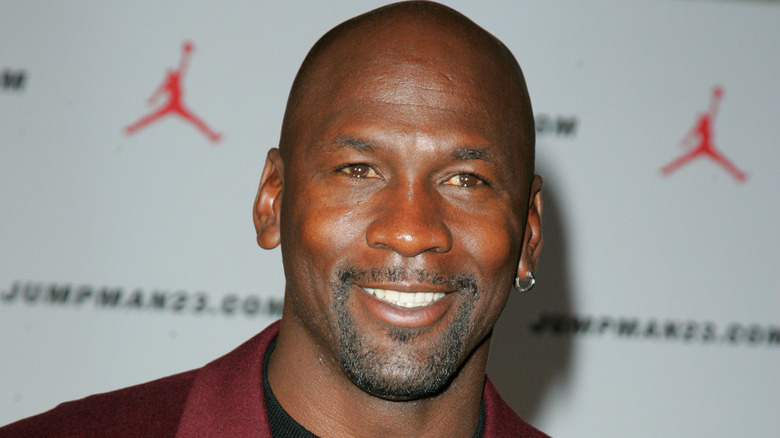 Michael Jordan at an event for his sneaker line