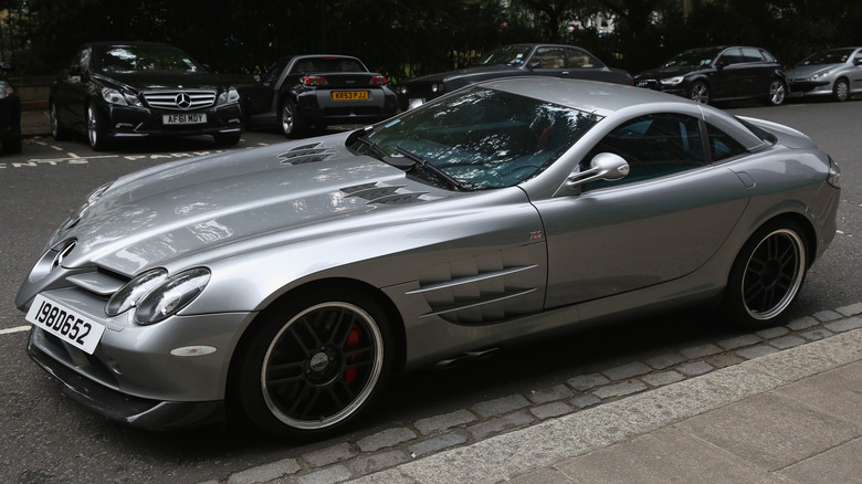 Mercedes-Benz SLR McLaren 722 parked in London