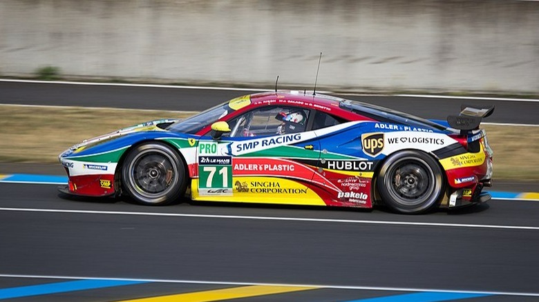 The colorful Ferrari 458
