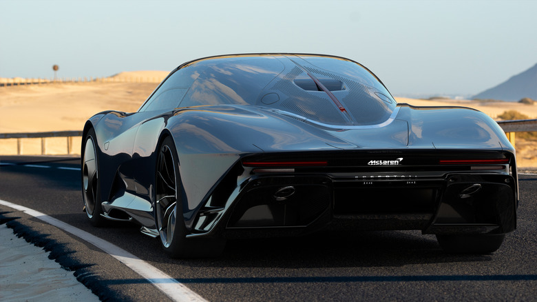 black mclaren speedtail