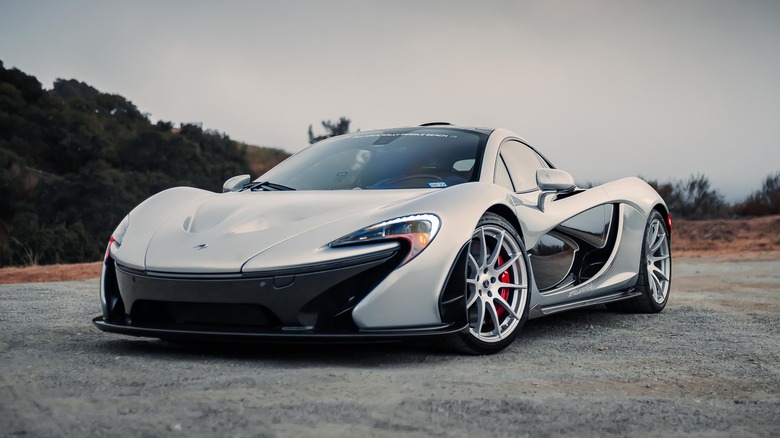 silver McLaren P1