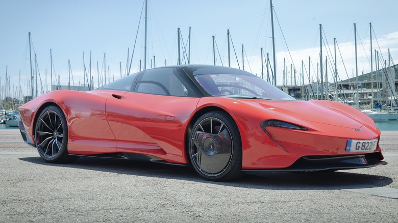 red/orange mclaren speedtail