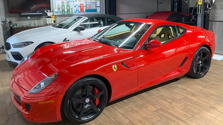 2009 Ferrari 599 GTB Fiorano parked garage