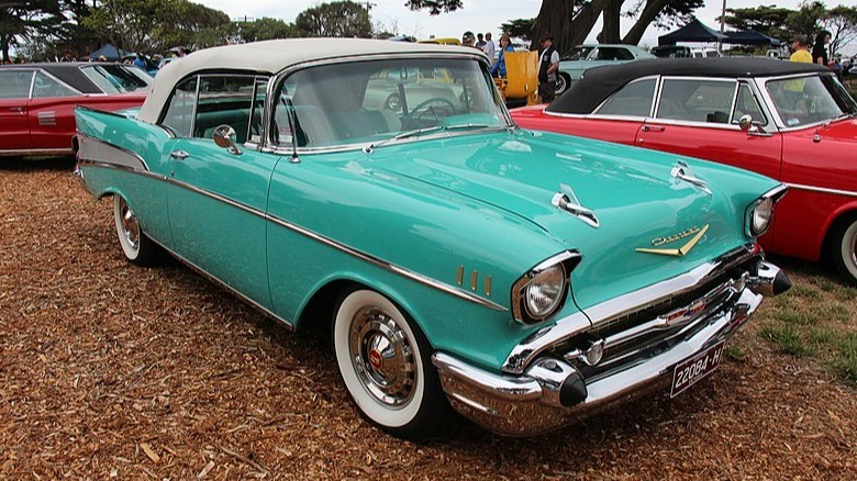 1957 Bel Air convertible car show