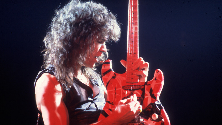 Eddie Van Halen performing onstage