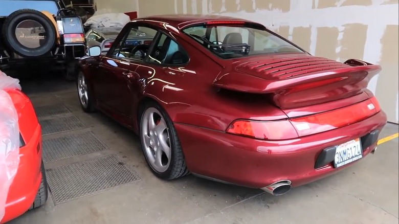 1996 911 Turbo parked red