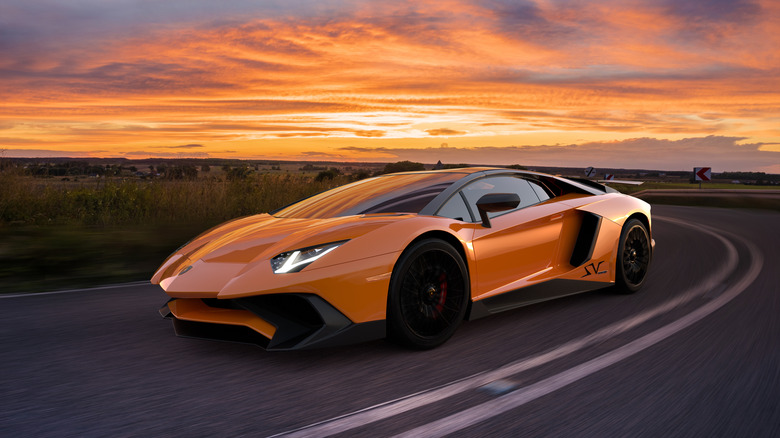 a Lamborghini Aventador