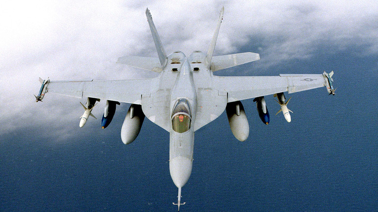 F-18 in flight