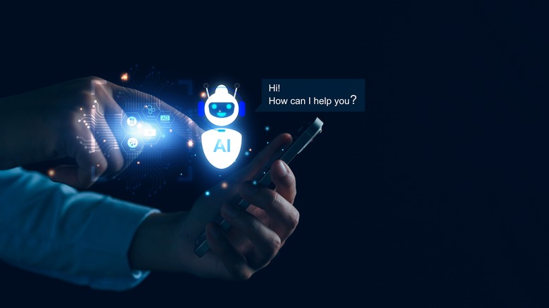 An AI chatbot representing automation