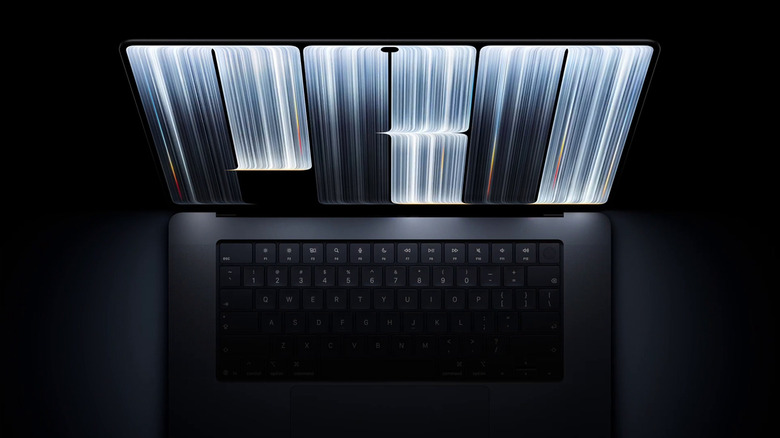 MacBook Pro with the Dynamic Island.