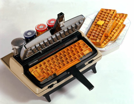 typewriter waffle