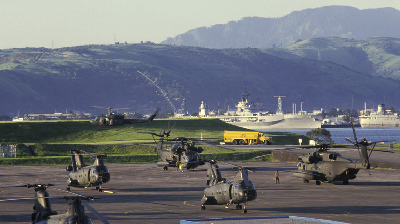 Subic Bay Naval Base and Cubi Point Air Field where massive amount of U.S. naval personel stationed