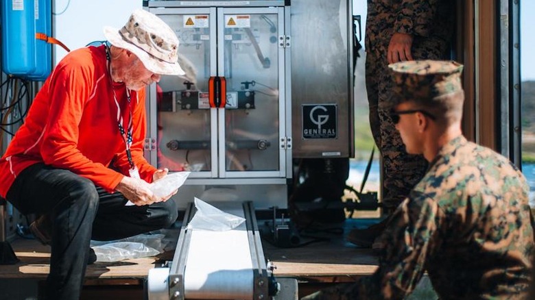 Marines working on APSU